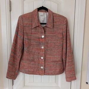 VTG Orvis Silk Rainbow Blazer 12